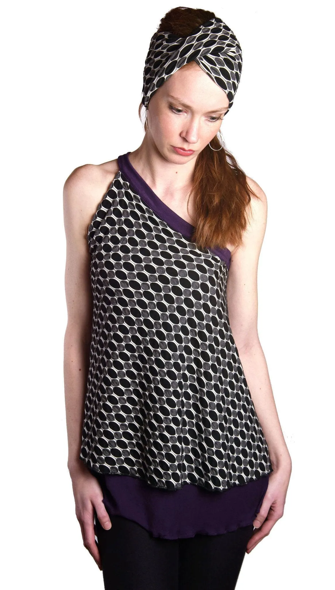 Swing Top, Reversible - Solar Eclipse with Jersey Knit (Only Smalls Left!)