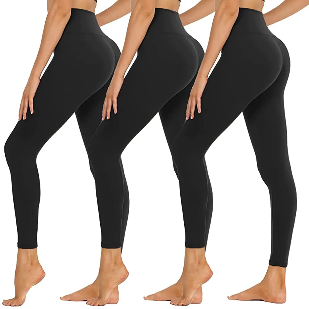 SYRINX High Waisted Leggings for Women - Buttery Soft Tummy Control Yoga Pants for Workout Running