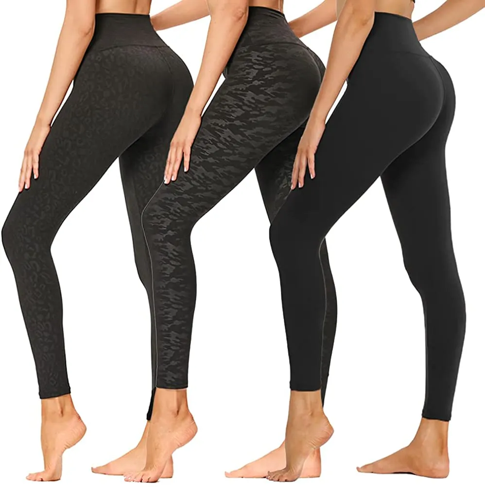 SYRINX High Waisted Leggings for Women - Buttery Soft Tummy Control Yoga Pants for Workout Running