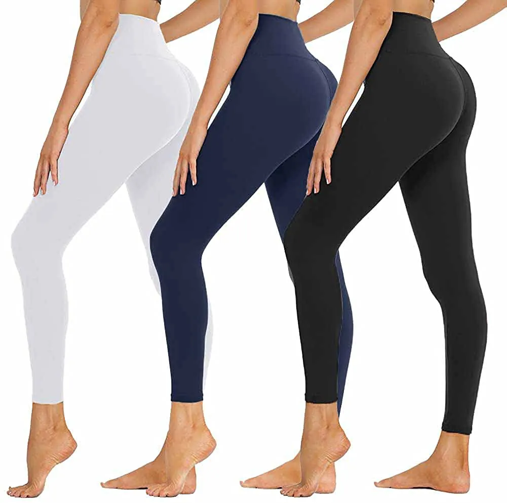 SYRINX High Waisted Leggings for Women - Buttery Soft Tummy Control Yoga Pants for Workout Running