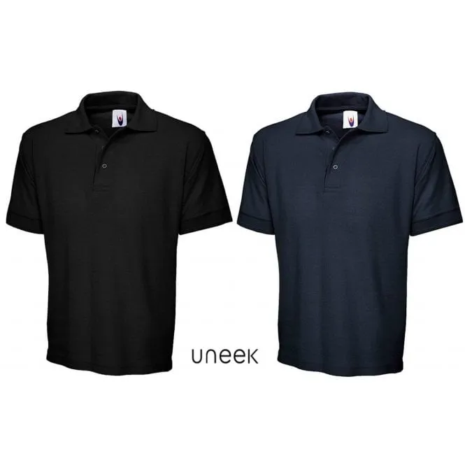 Uneek Mens Plain Active Polo Shirt