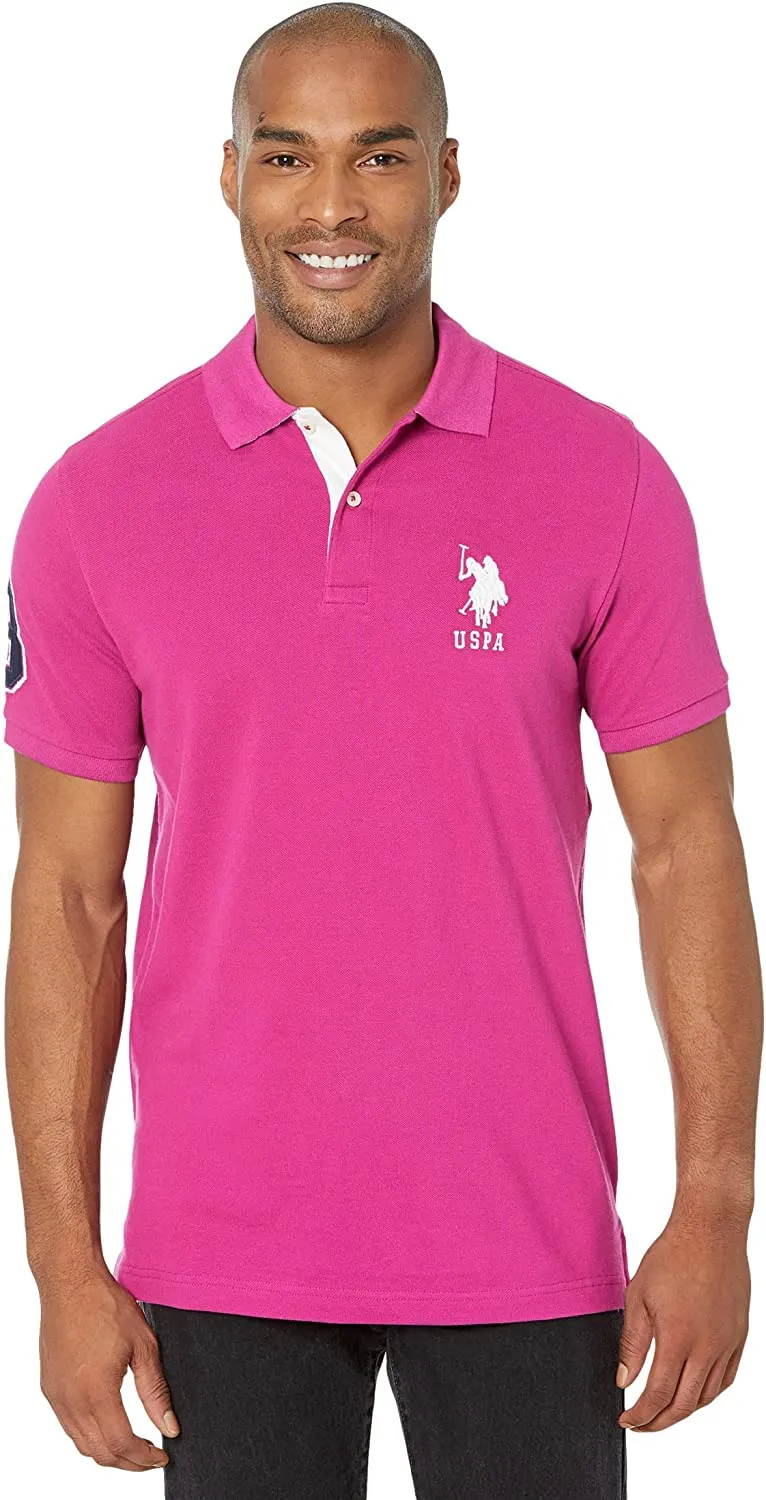 U.S. Polo Assn. Men's Slim Fit Pique Mesh Polo Shirt