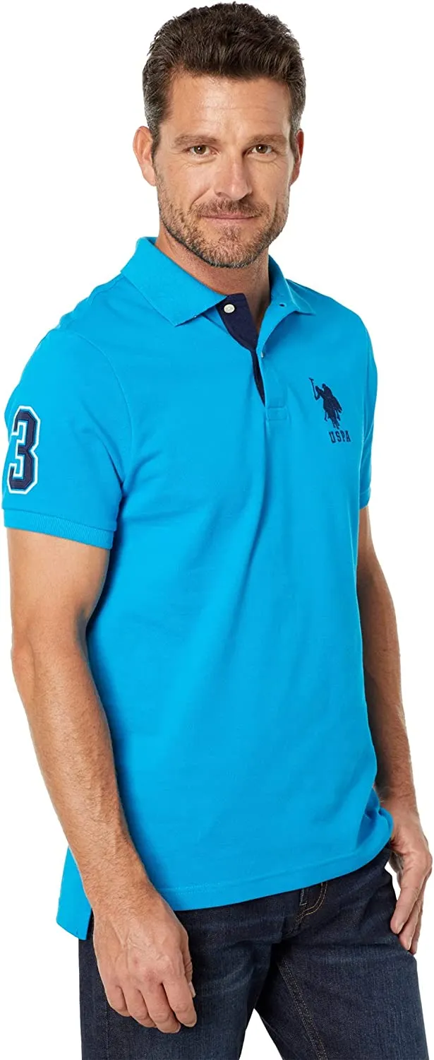 U.S. Polo Assn. Men's Slim Fit Pique Mesh Polo Shirt