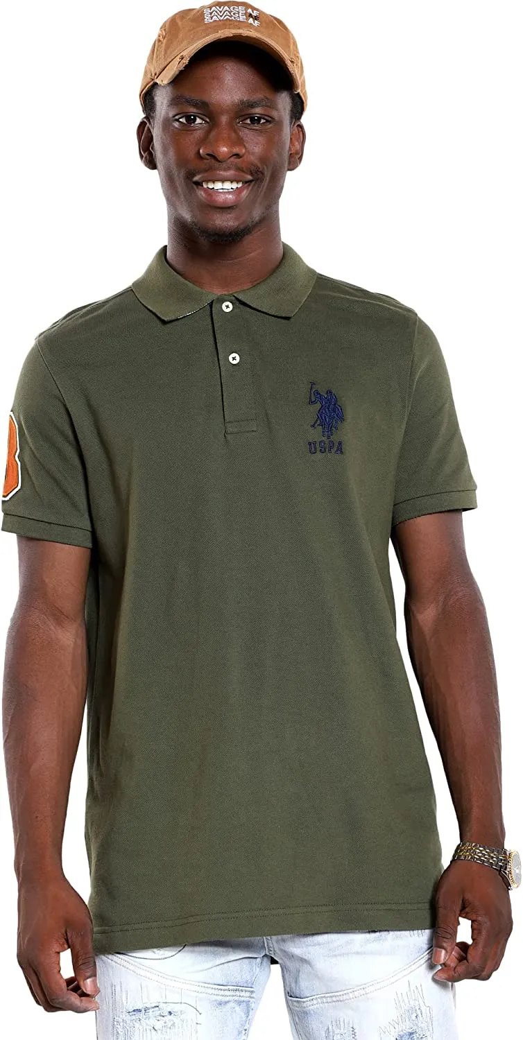 U.S. Polo Assn. Men's Slim Fit Pique Mesh Polo Shirt