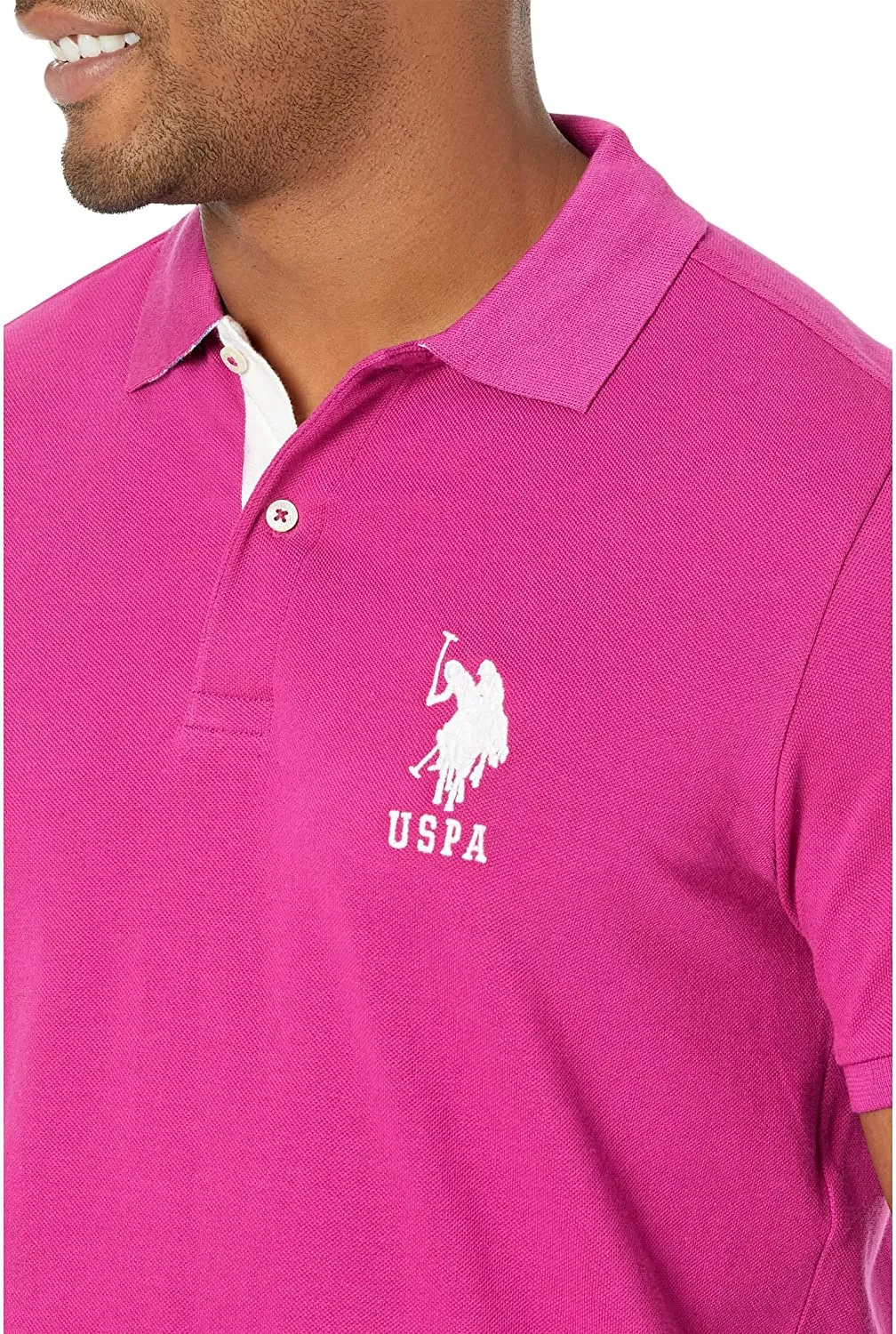 U.S. Polo Assn. Men's Slim Fit Pique Mesh Polo Shirt