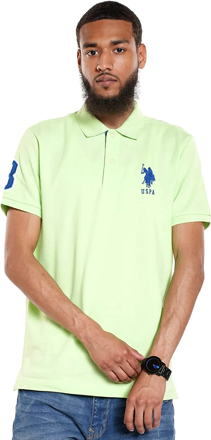 U.S. Polo Assn. Men's Slim Fit Pique Mesh Polo Shirt