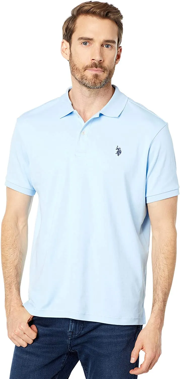 U.S. Polo Assn. Men's Solid Interlock Short-Sleeve Polo Shirt