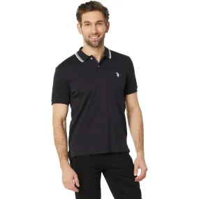 U.S. Polo Assn. Slim Fit Tipped Interlock Knit Polo