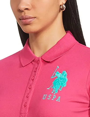 U.S. POLO ASSN. Women's Regular fit T-Shirt (UWTS1025_Sorbet X-Small Hs)