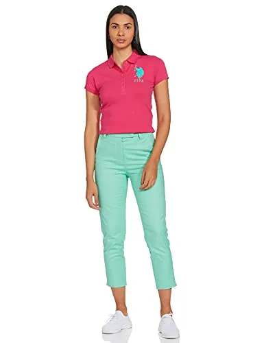 U.S. POLO ASSN. Women's Regular fit T-Shirt (UWTS1025_Sorbet X-Small Hs)