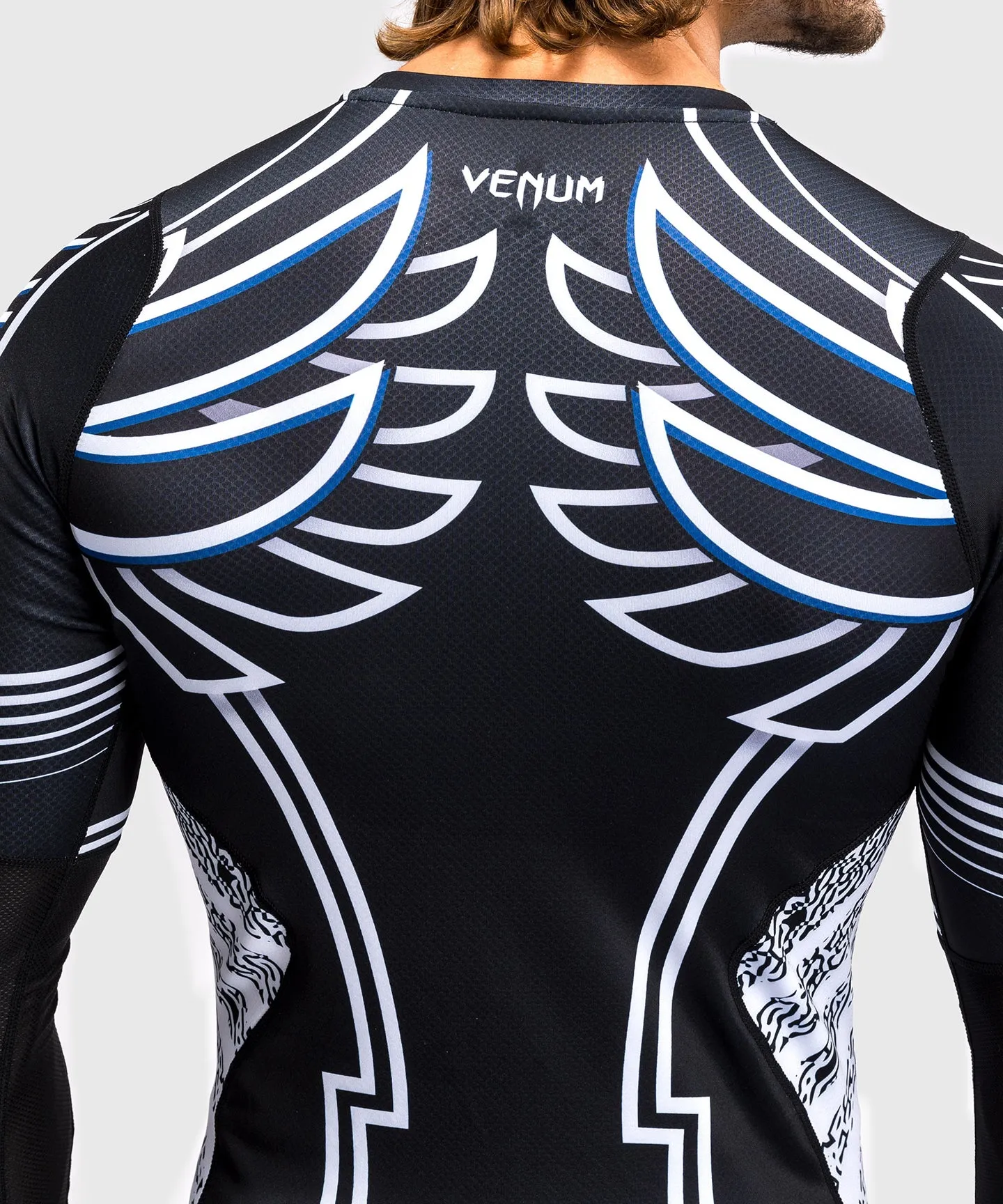 Venum x TEKKEN 8 - Jin Kazama Rashguard - Blue/Black/White