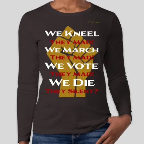 We March, They Mad Long Sleeve Onassis Krown T-Shirt