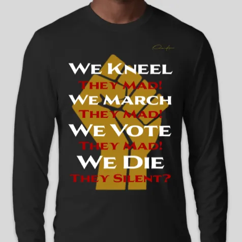 We March, They Mad Long Sleeve Onassis Krown T-Shirt