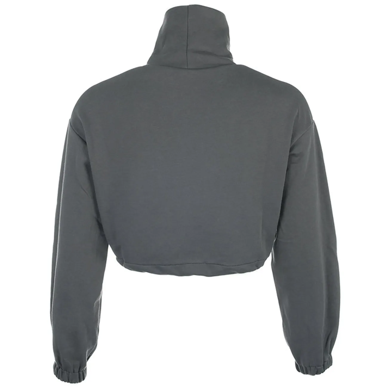 WLS Drawstring Turtleneck Cropped Sweatshirt