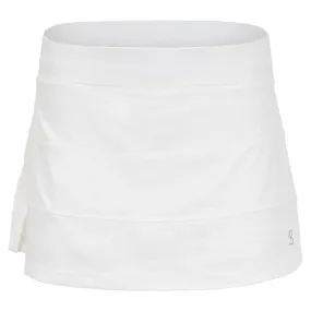 Women's UV Colors 13 Inch Tennis Skort White